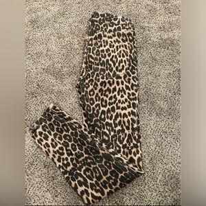 Zara leopard jeans